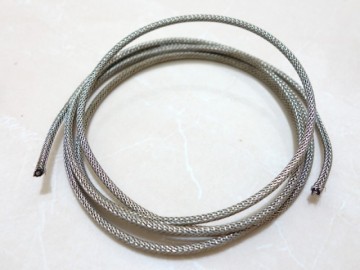 Gavitt cloth covered push-back lead wire with braided shield, 1 meter ...