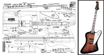 gibson firebird blueprint